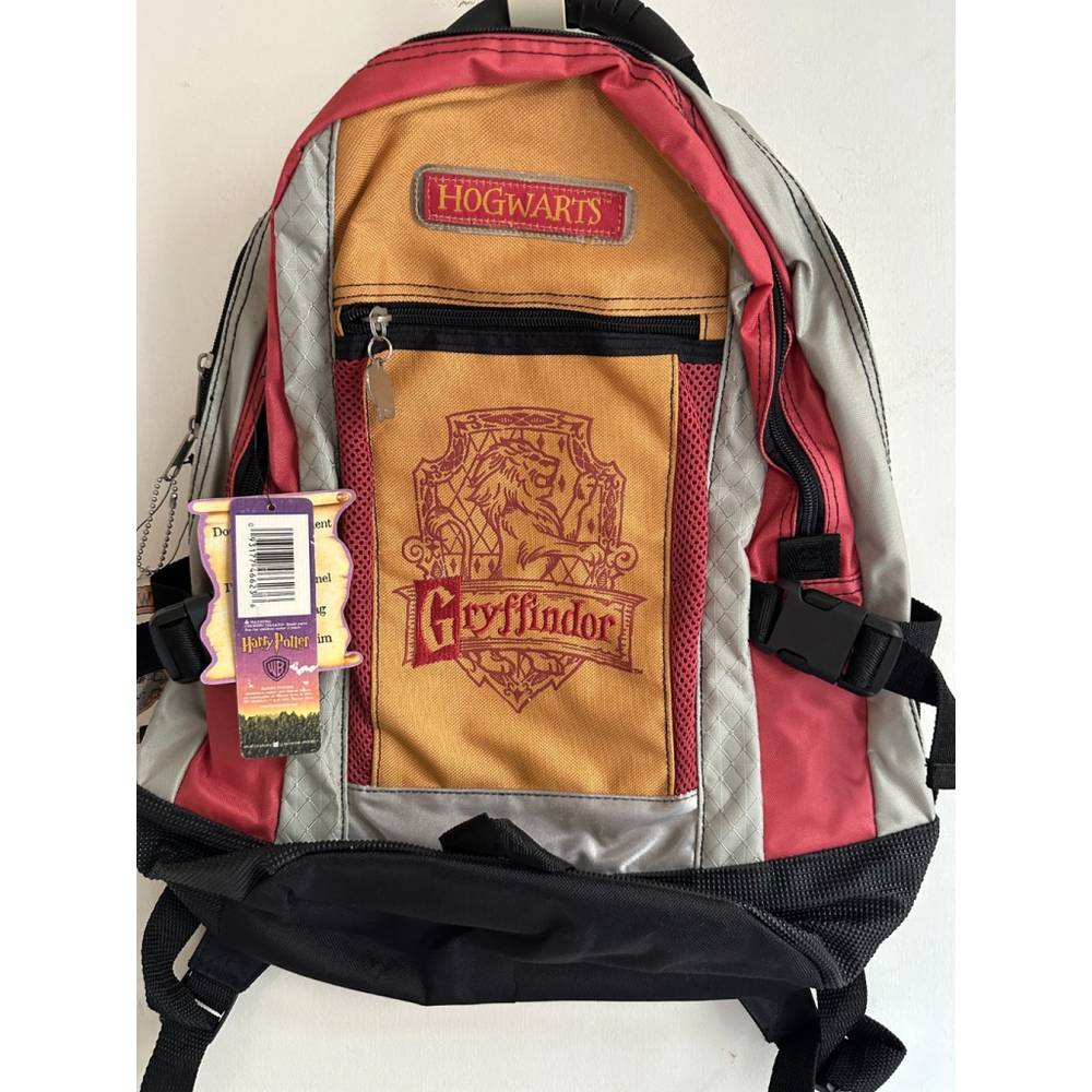 Harry Potter Gryffindor Backpack Hogwarts School Bag Warner Bros NWT w/Charm Al